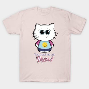 Meow! - Flirty and Adorable Cat T-Shirt